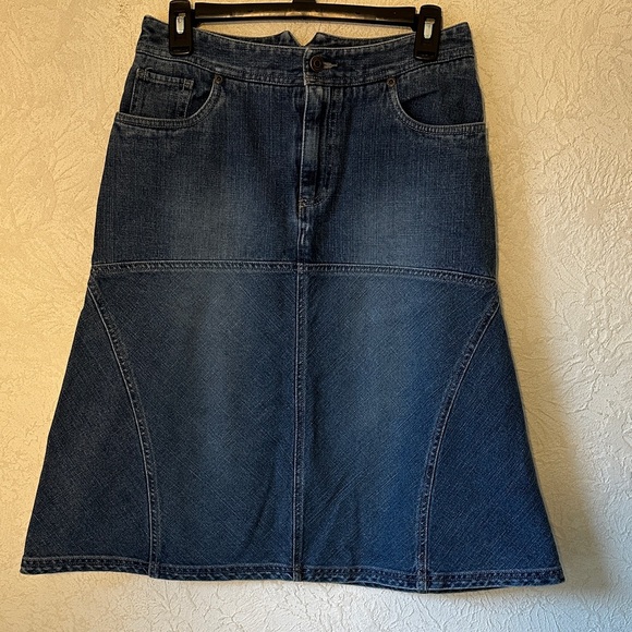 Sonoma Dresses & Skirts - Flare A-line Blue Denim Jean Skirt